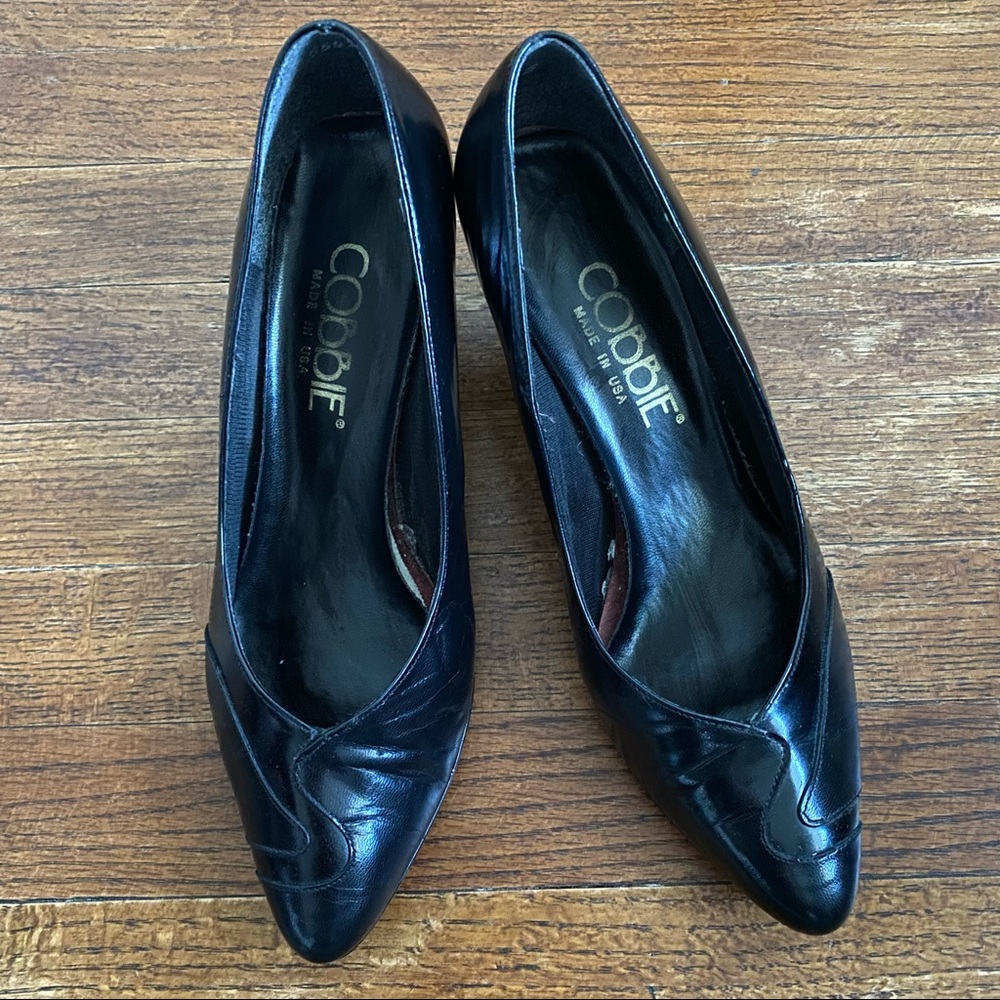 Vintage COBBIE black leather heels
